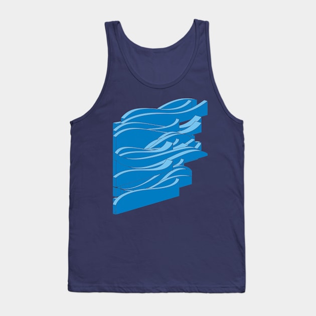 Waves Tank Top by bulografik